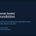 Worldwide Internet Society Foundation BOLT Grant Program