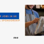 Cashier Jobs in UK with Visa Sponsorship