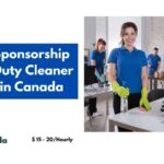 Visa Sponsorship Light Duty Cleaner Jobs in Canada 2024 (20$ Hourly)