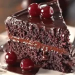 Moist Chocolate Cherry Cake