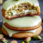 Pistachio Cream Stuffed Cookies