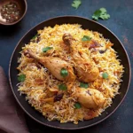 Spicy Chicken Biryani with Raita